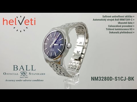 Ball Trainmaster Manufacture 80 Hours COSC NM3280D-S1CJ-BK