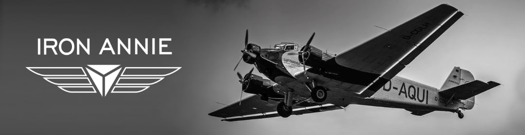 Značka leteckých hodinek Iron Annie, letadlo Junkers JU52