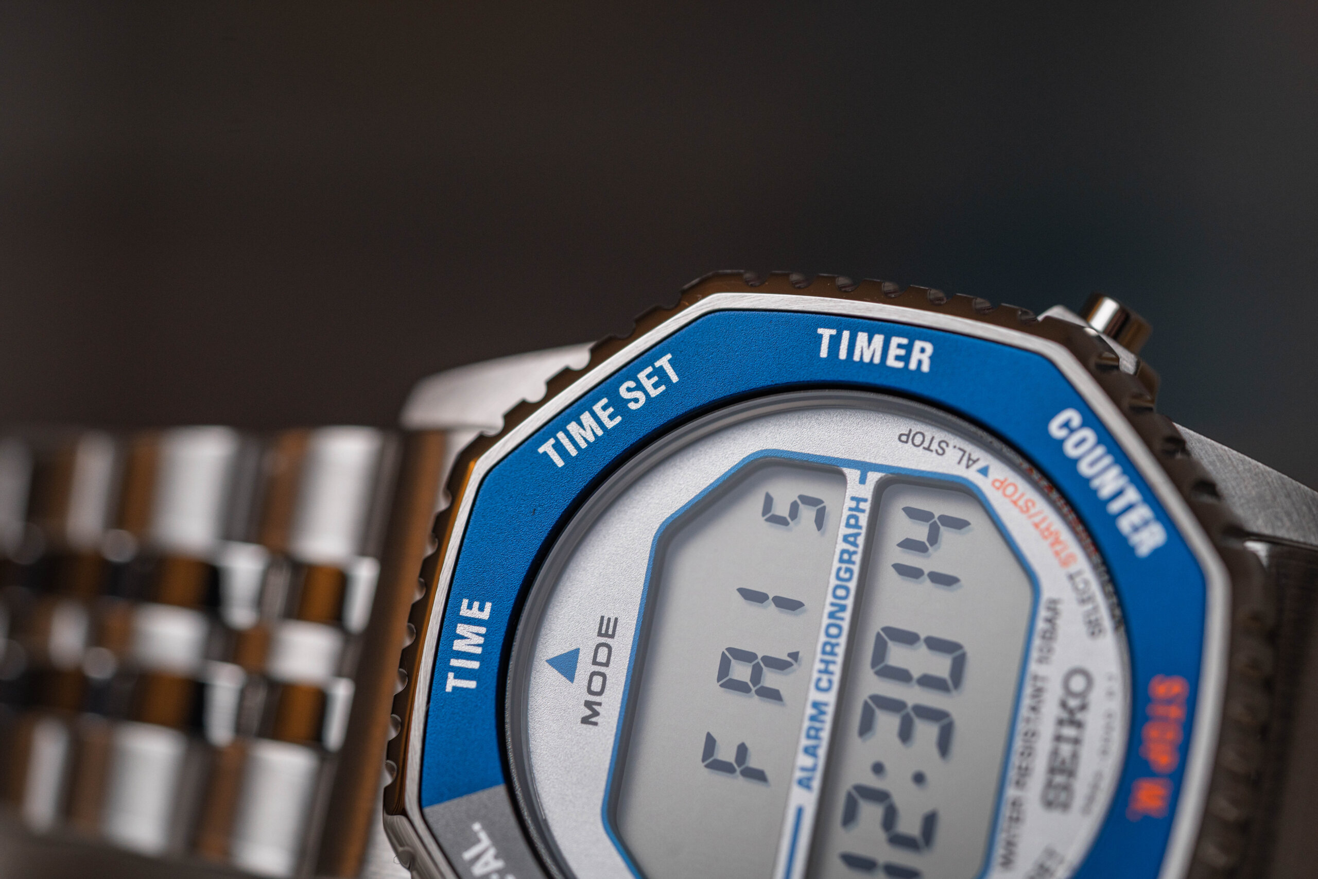 Astronautské digitální hodinky Seiko Rotocall.