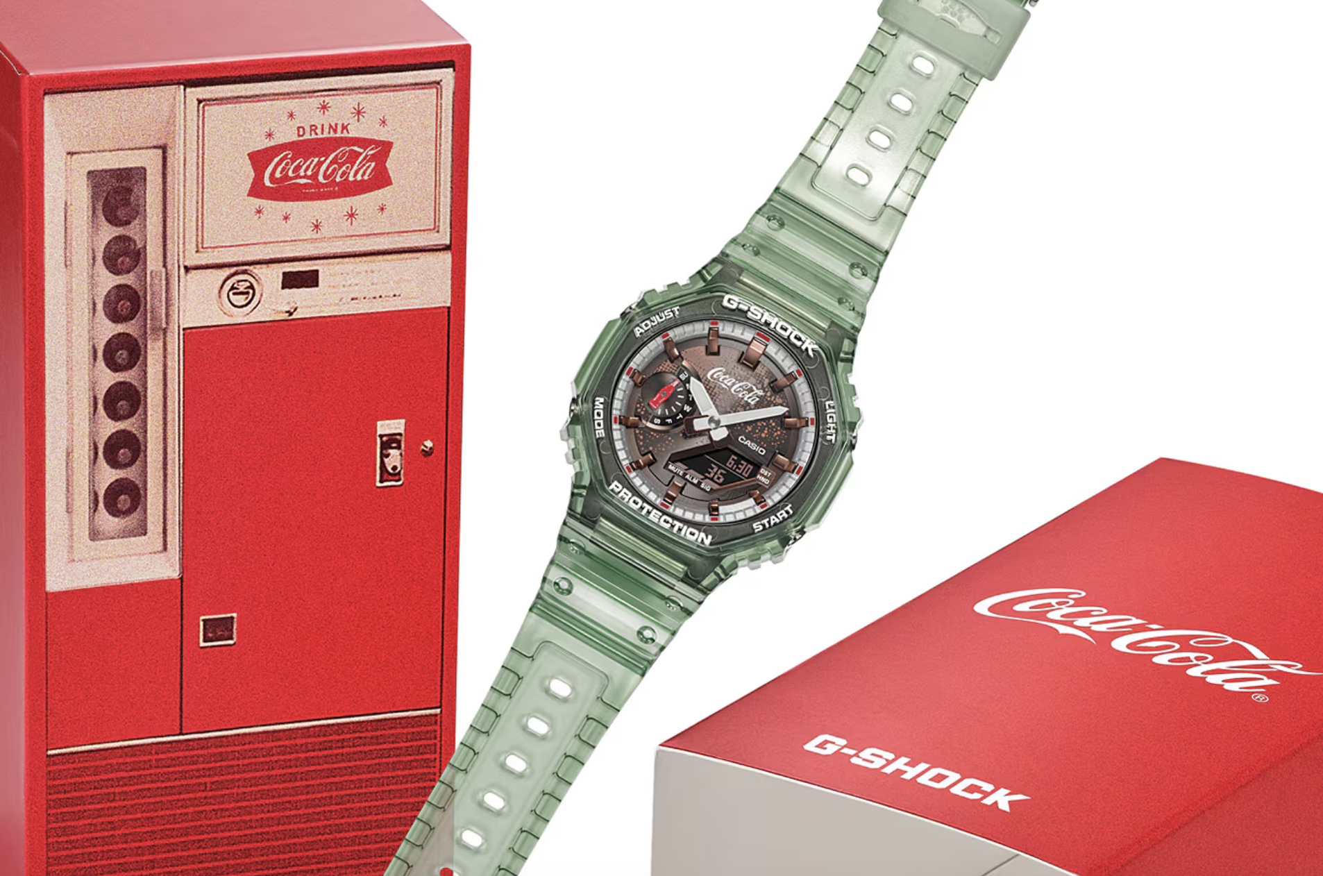 Speciální edice Casio G-Shock GA-2100CC Coca-Cola