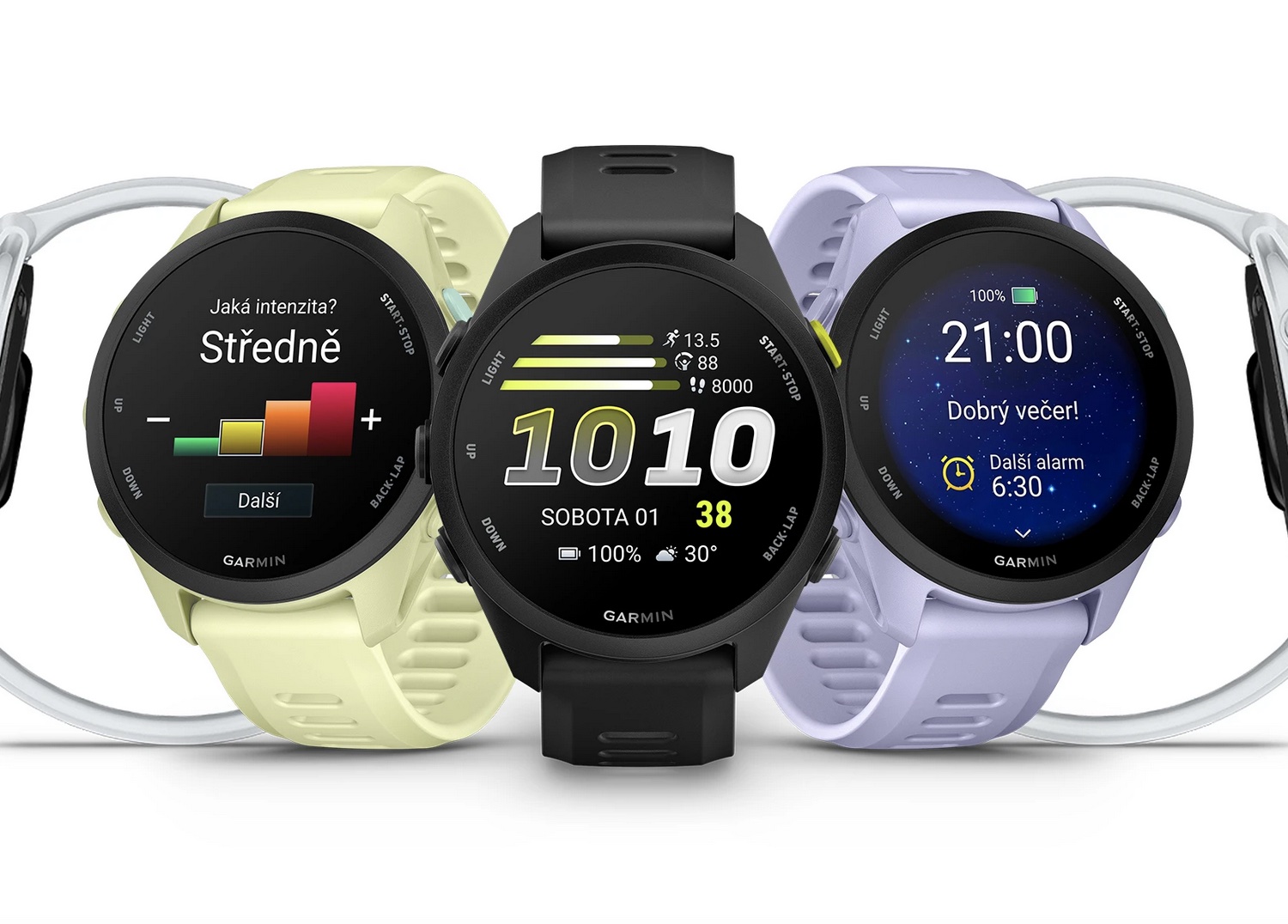 Porovnání nových Garminů Forerunner.